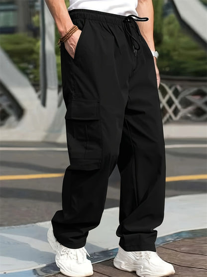 Pantalones Cargo tácticos de verano para hombre, pantalones ligeros informales impermeables, pantalones casuales resistentes al