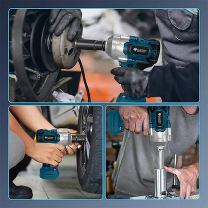 Electric Goddess 1000N.M Cordless Electric Impact Wrench Brushless Wrench Hand Drill Socket Tools For Makita 18V Battery ﻿Pin