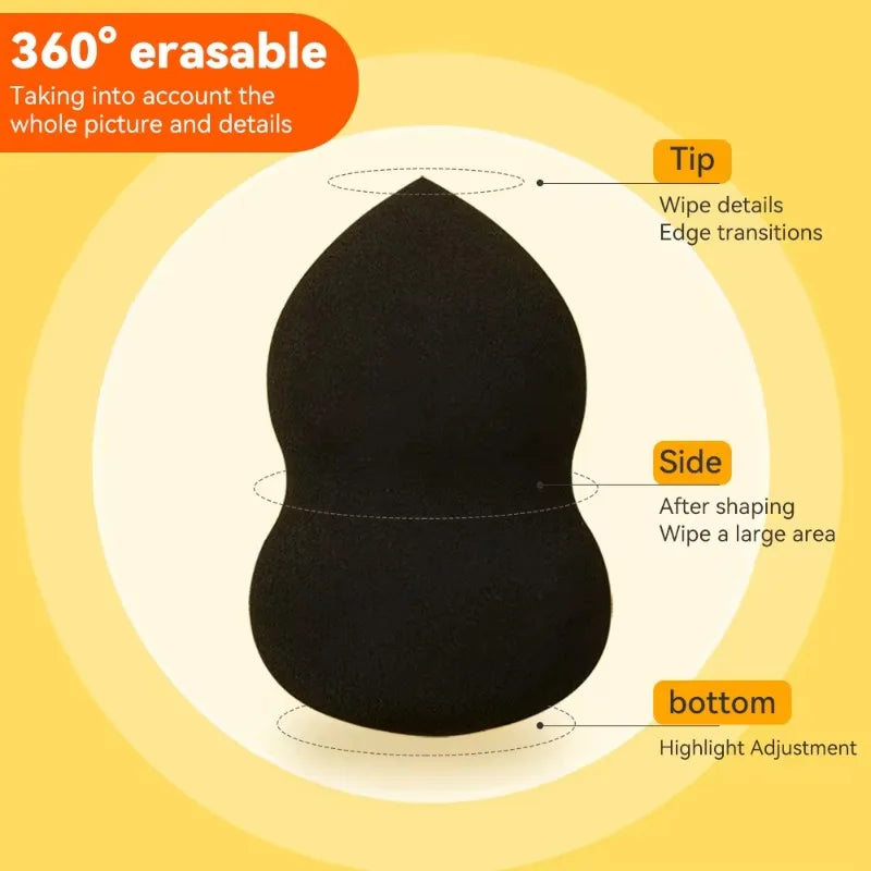 1/2/5pcs Art Sketch Blending Sponge Black Charcoal Pencil Sketching Rubbing/Wiping Cotton Painting Special Eraser Highlight Tool