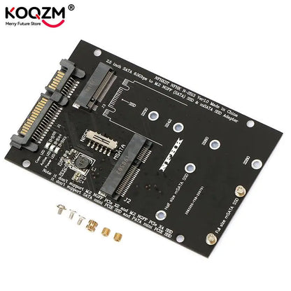 M.2 NGFF MSATA SSD To 2.5”SATA 3.0 Adapter 2 In 1 Converter Card For PC Laptop