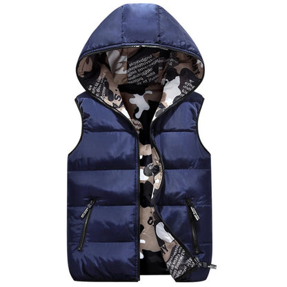 NEW Parent Child clothes Outfits Camouflage Child Waistcoat Cotton Girls Boys Vest Kids Jacket Children Outerwear For 100-185cm