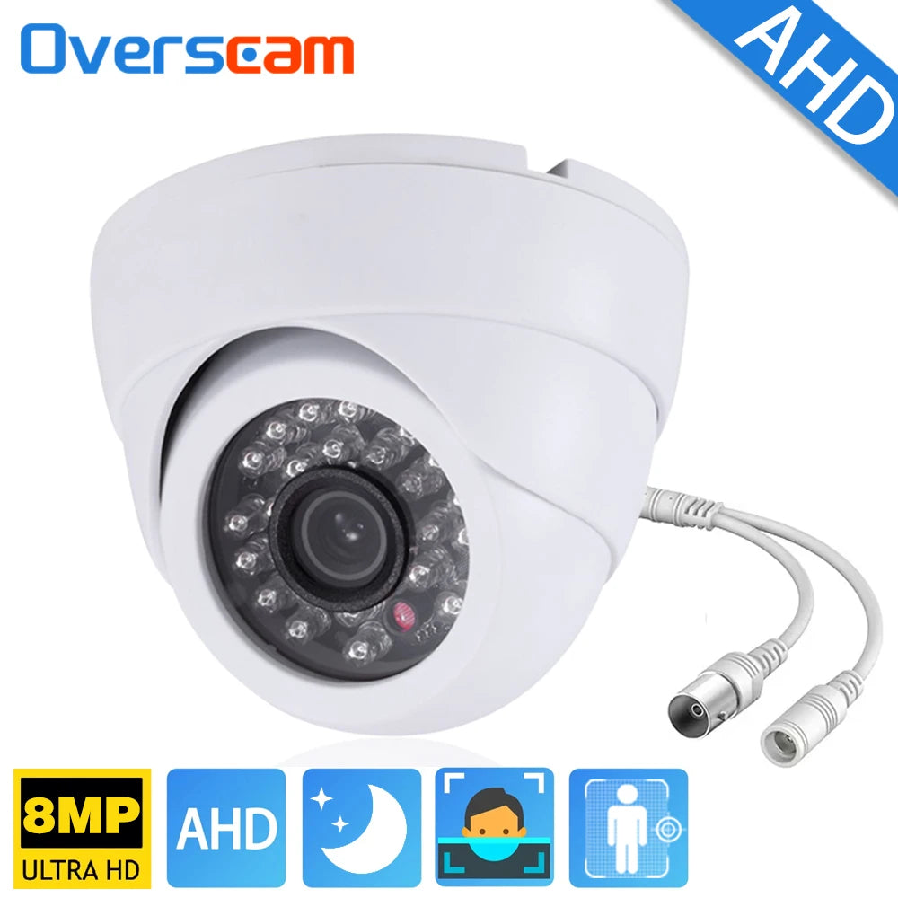 4K 8MP AHD Cameras CCTV Face Detection Security Surveillance 3.6mm Outdoor indoor Waterproof Infrared Night Vision Home Monitor