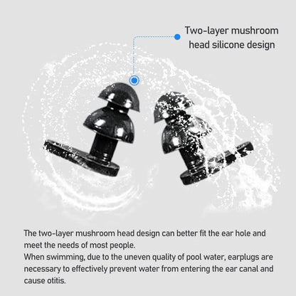Durable Earplugs Classic Delicate Texture 1 Pair Waterproof Soft Earplugs Silicone Portable Ear Plugs Swimming Accessories