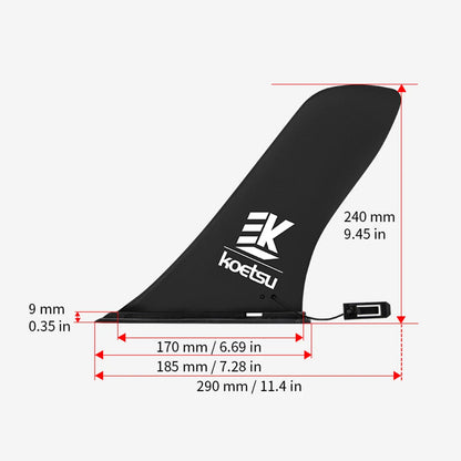 Surfboard Fin Quick Release Paddle Board Fin Detachable Surfboard Tail Fin Protective Stand Up Board Fin for Paddle Board
