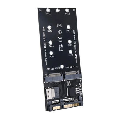 T35C M2 SSD Adapter M.2 SATA Ngff SSD to SATA + M2 NVME SSD to SFF-8654 Converter SATA to M2 Expansion Card