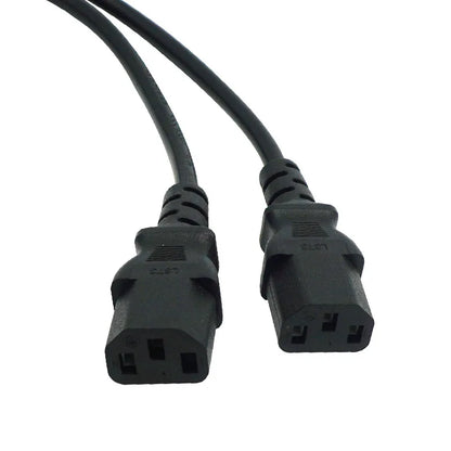 C14 to Dual C13 Cable One Drive Two Extend Power Cord Wire Computer PC Network PDU Server Monitor Power Bifurcation Line