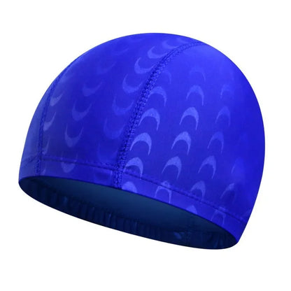 Fashion Adult Swim Cap Unisex Flame Printed Swimming Cap Comfortable Non Slip Fabric Swimming Caps Swimming Accessories