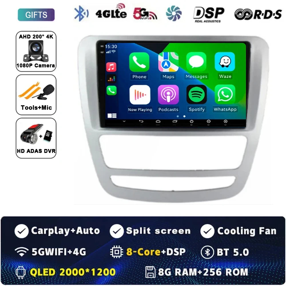 Android 14 GPS Navigation For JAC T6 T8 2015 2016 2018 2022 2021 Car DVD Player Headunit Radio Stereo Carplay Auto 360 Camera 4G