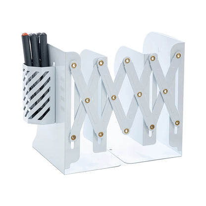 4 Color Telescopic Book Stand,Folding Bookshelf,Metal Book Stand Scalable Metal Bookends Desk Book Organizing, Student Supplies