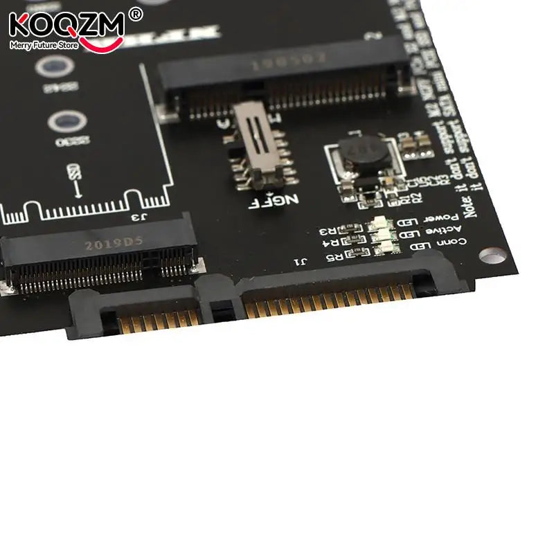 M.2 NGFF MSATA SSD To 2.5”SATA 3.0 Adapter 2 In 1 Converter Card For PC Laptop
