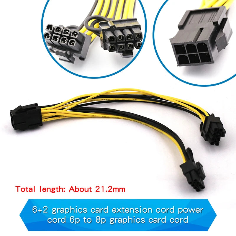 Power Supply Cable SATA Cable One Point Two 6P to IDE4/10/12P Pin Hard Drive Power Supply Cable Cord Adapter