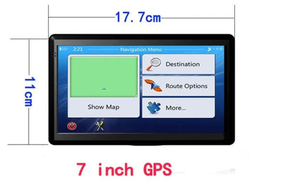 Bayerley Car GPS NavigationX20-2 7 "8G + 256M Multi-functional Touch Screen IGO Map Comes with Language and Voice Gps Navigation
