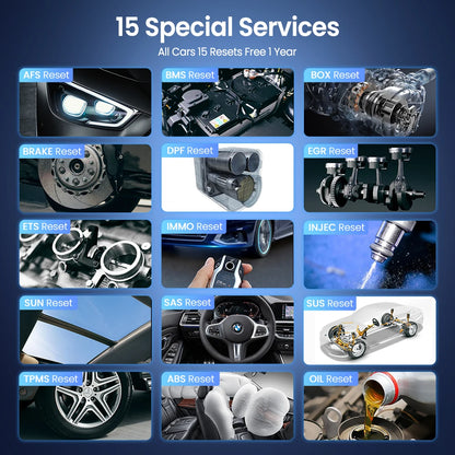 MUCAR DriverScan Auto OBD2 Scanner Actuator Test OIL ABS Brake DPF 15 Resets Full System TCM AirBag Car Diagnostics Tools