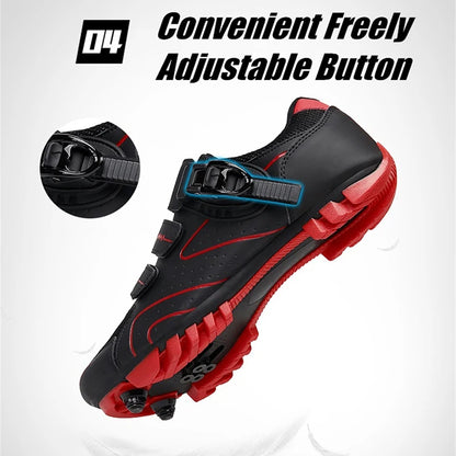 Cycling Shoes Men Mountain Bike Sneakers Women Bicycle Non Slip Outdoor Sports Bicycle Shoes Self-locking Hiking Shoes