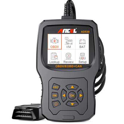 2025 ANCEL AD530 Automotive OBD2 Scanner Professional Car Code Reader Battery Tester Check Engine OBD 2 Car Diagnostic Scan Tool