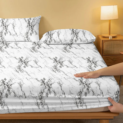 Four Seasons Men and Women Simple Fashion Texture Printing Sanded Bedspread Home Bedroom Hotel