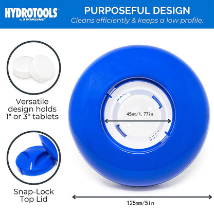 5-inch Pool Tablet Dispenser Tool - Durable Skimmer Basket Chlorine Feeder for Automated Cleaning Systems, Efficient Maintenance
