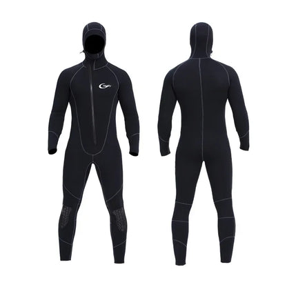 YONSUB Scuba Front Zipper 5MM Long or Short Sleeves Neoprene Men Diving Snorkeling Wetsuit Underwater Hunting Surfing Swimsuit