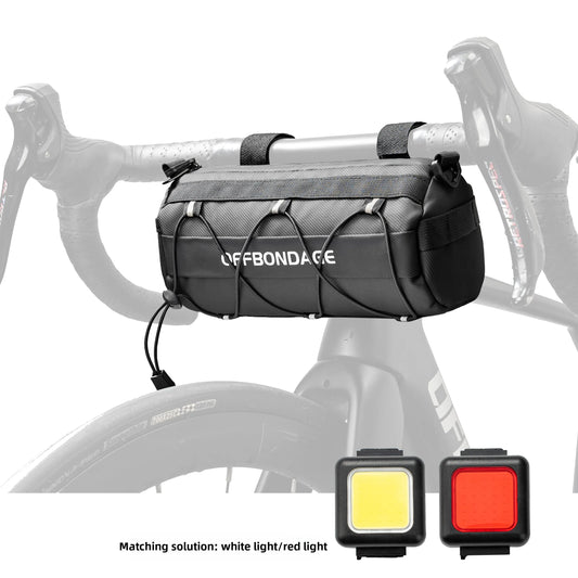OFFBONDAGE Bike Bag Portable Handlebar Multi-purpose Large Capacity Backpack MTB Road Cycling Frame Tube Bag Elastic Band
