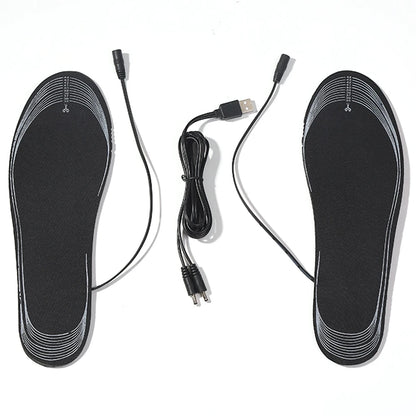 Unisex Sports Heating Insoles Washable Heated Shoes Pad Adjustable Temperature Multifunctional for Winter Fishing Hiking Camping