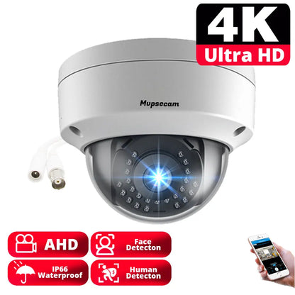 4K CCTV Analog Security Camera Dome Outdoor Waterproof AHD Camera Video Surveillance 5MP Face Detection XMEYE BNC Monitoring Cam