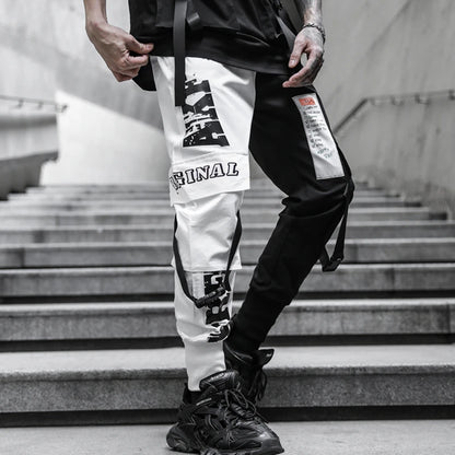 2025 Hip Hop Pants For Men Joggers Casual Streetwear Harem Pants Homme Male Trousers Ribbons Sweatpants
