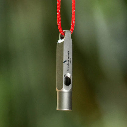 Boundless Voyage Titanium Whistle Emergency Survival Safety Whistles Outdoor Travel Camping Coaches Training Whistles