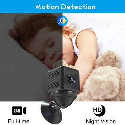 Wireless Security Cam Indoor Outdoor IP Camera with Night Vision Motion Alert 2 Way Talk Waterproof for Home Surveillance