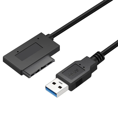 Sata to USB 3.0 7+6PIN 13Pin Adapter Converter Cable Quick Data Transfe For Laptop Optical Drive CD/DVD ROM Slimline Drive