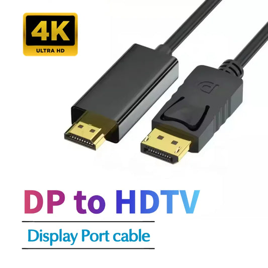 Displayport DP to HDTV Cable 4K 30HZ Full HD Display Port to HD Video Converter TV Laptop Computer Monitor Projector