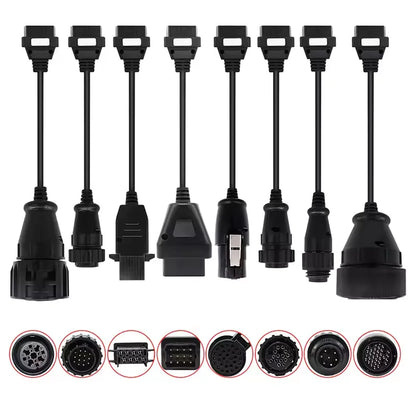 Hot Sale Full Set 8 PCS Car/Truck Cables For Tnesf Delphis Orpdc VdIJk Autocoms Pro WOW CDP Vd TCS Cdp Pro Plus Diagnostic Tools