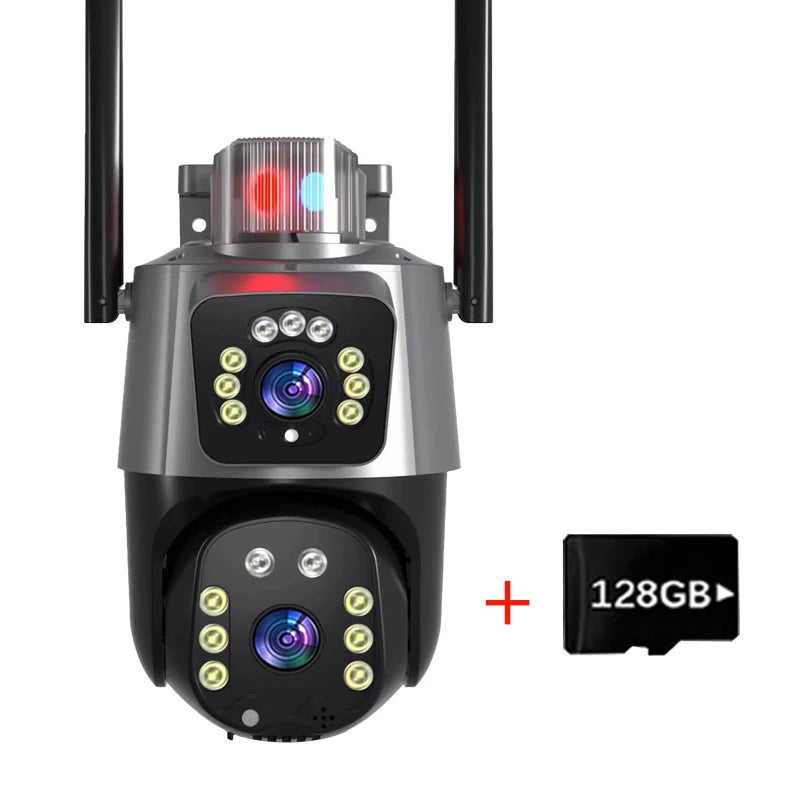 6MP Outdoor WiFi Camera Security Protection Night Vision Cameras PTZ IP Dual Lens CCTV Surveillance camaras de seguridad wifi