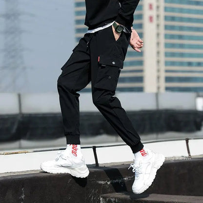 Pantalones Cargo para hombre, pantalones deportivos de moda para correr, pantalones Cargo casuales, pantalones de chándal para g
