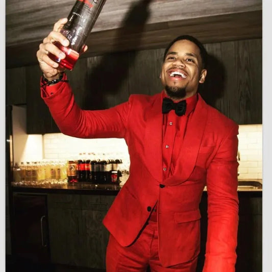 Red Suits for Men Single Breasted Shawl Lapel Skinny 2 Piece Jacket Pants Formal occasion Prom Party Outfits Blazer Hombre 2025