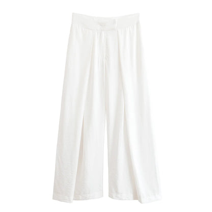 Women 2025 AZRAF Autumn New Fashion High Waist Loosen Pants Vintage Pleated Zipper Fly Pockets Casual Female Trousers Mujer
