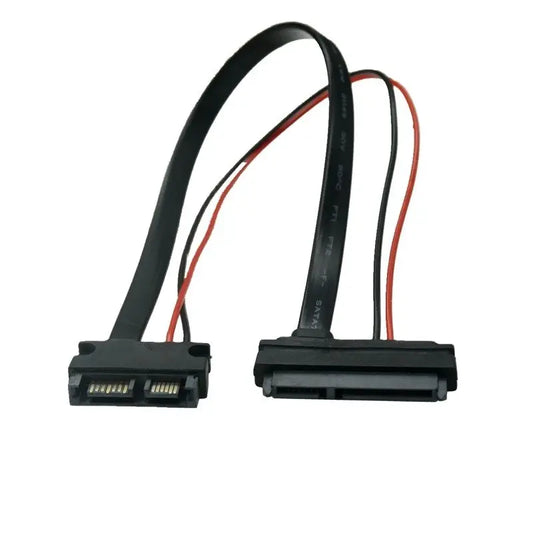 SATA Cable Serial ATA 22Pin 7+15 Female To Slimline SATA 13Pin 7+6 PIN Male Connector Converter Cord 30CM/1FT/12INCH