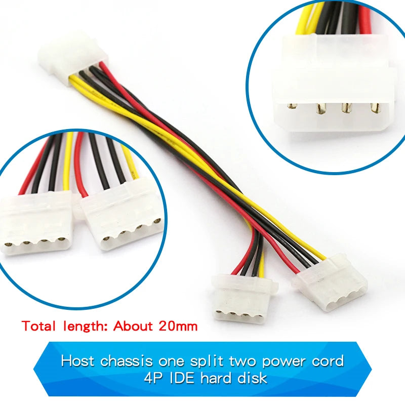 Power Supply Cable SATA Cable One Point Two 6P to IDE4/10/12P Pin Hard Drive Power Supply Cable Cord Adapter