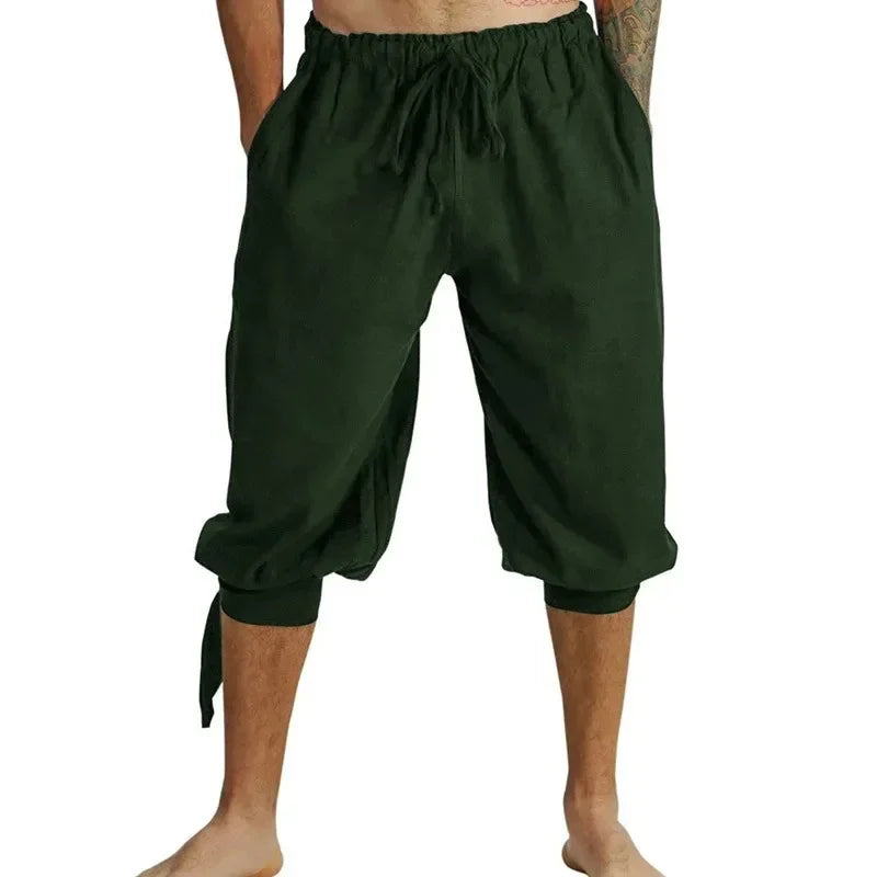 Pirate Pants Breeches for Men Medieval Renaissance Viking Cosplay Horseman Peasant Castaways Costume Bloomers Trousers