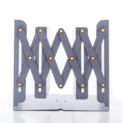 4 Color Telescopic Book Stand,Folding Bookshelf,Metal Book Stand Scalable Metal Bookends Desk Book Organizing, Student Supplies