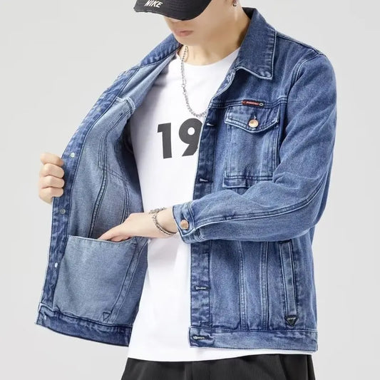 Hip-hop Men's Denim Jackets Streetwear Casual Cotton Classic Slim Jeans Coat Male Brand Clothes Cowboy Jacket Ropa Para Hombre ﻿