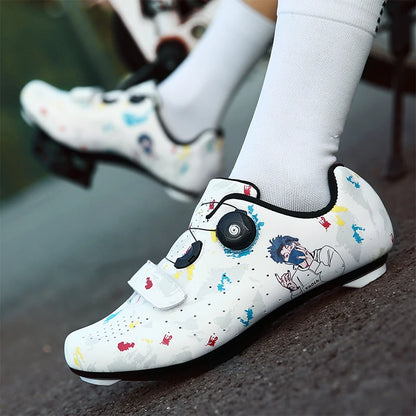 New Men's and Women's Bicycle Shoes,Outdoor Cycling Shoes,Three Functional Soles,Professional Training Shoes