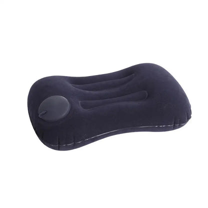 1pc Portable Neck Rest Press to Inflate Compact Air Pillow for Beach Office Home TravelCamping Pillow Inflatable Travel Pillow