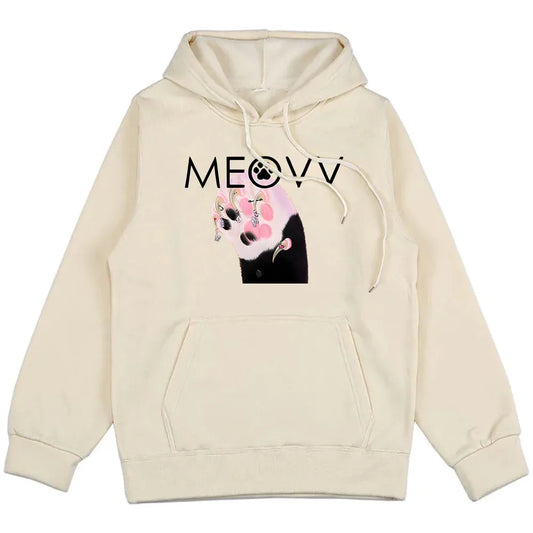 Men/Women Clothes Meovv Meow Kawaii Graphic Hoodies Casual Ropa Hombre Sudaderas Cute Cartoon Printing Pullovers with Hooded