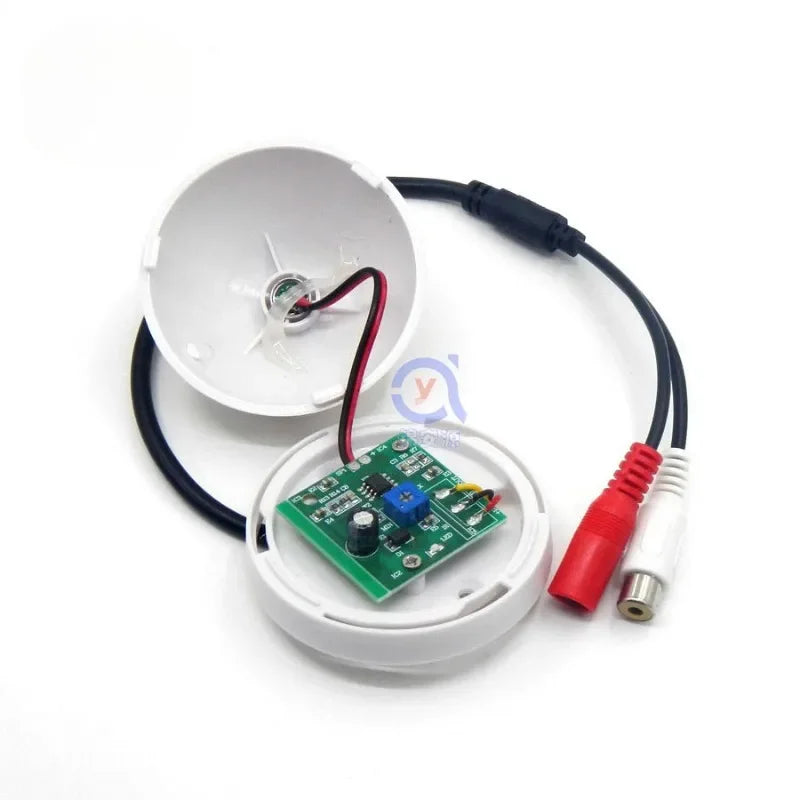 ‌Surveillance Camera Microphone, High-Sensitivity Audio Input for CCTV Security Systems with AHD/DVR/IP Cameras‌