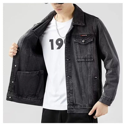 Hip-hop Men's Denim Jackets Streetwear Casual Cotton Classic Slim Jeans Coat Male Brand Clothes Cowboy Jacket Ropa Para Hombre ﻿