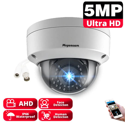 4K CCTV Analog Security Camera Dome Outdoor Waterproof AHD Camera Video Surveillance 5MP Face Detection XMEYE BNC Monitoring Cam
