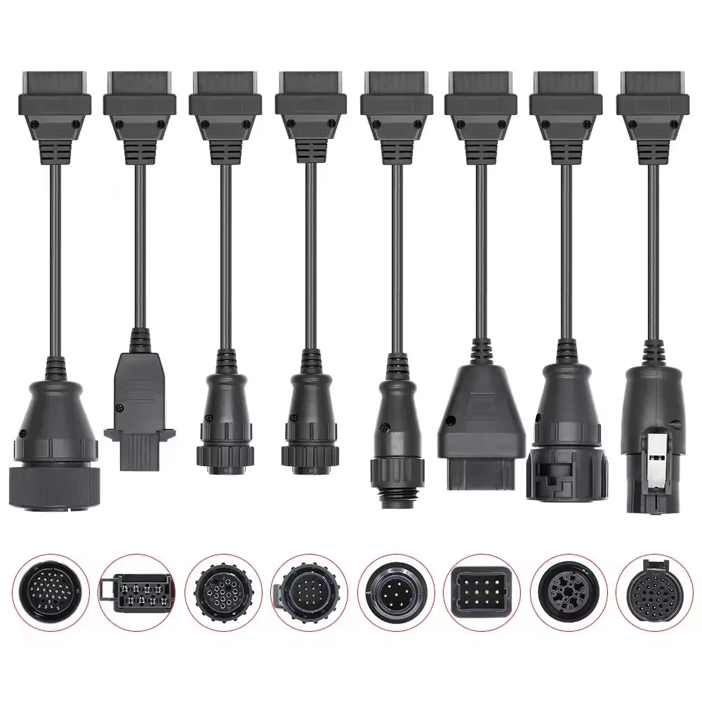 Hot Sale Full Set 8 PCS Car/Truck Cables For Tnesf Delphis Orpdc VdIJk Autocoms Pro WOW CDP Vd TCS Cdp Pro Plus Diagnostic Tools