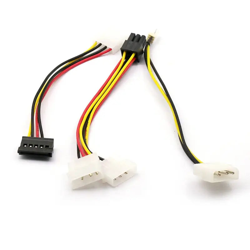 Power Supply Cable SATA Cable One Point Two 6P to IDE4/10/12P Pin Hard Drive Power Supply Cable Cord Adapter