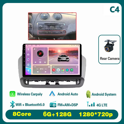 GPS Navigation QLED Touch Screen For Seat Ibiza 2012-2015 Android Auto Radio Car Multimedia Video Player 5G WIFI BT No 2din DVD