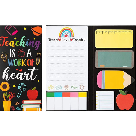 Teachers' Day Theme Sticky Note Combination This multi-piece set of cute school themed handbill stickers cartoon Sticky notes